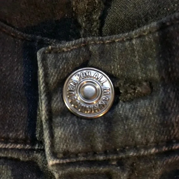 7 For  All Mankind black straight leg jeans - Picture 2 of 6